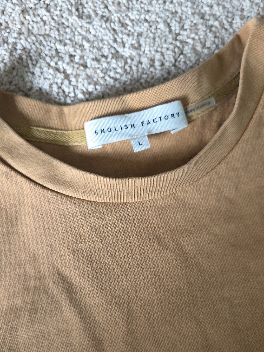 Camel Color Peplum Tee Shirt - Picture 4 of 5